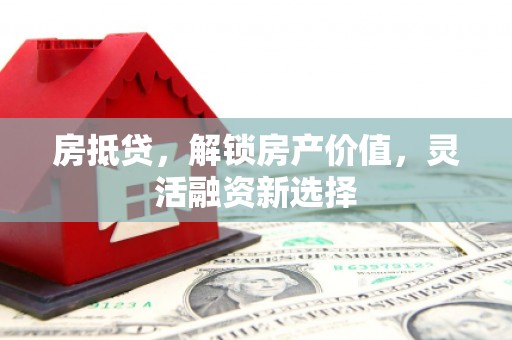 弋阳房抵贷，解锁房产价值，灵活融资新选择