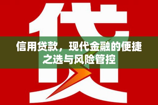 弋阳信用贷款，现代金融的便捷之选与风险管控
