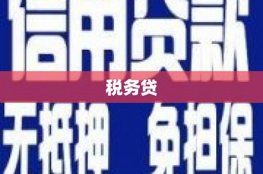 弋阳税务贷