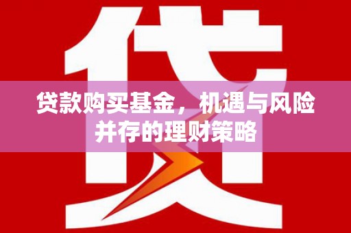弋阳贷款购买基金，机遇与风险并存的理财策略