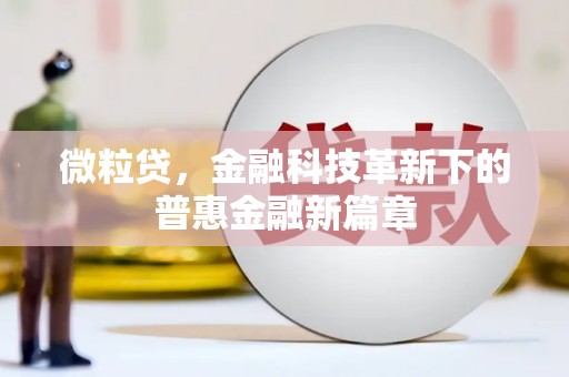 弋阳微粒贷，金融科技革新下的普惠金融新篇章