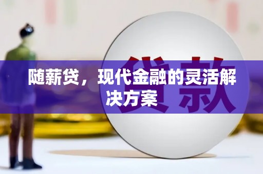 弋阳随薪贷，现代金融的灵活解决方案