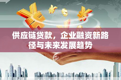 弋阳供应链贷款，企业融资新路径与未来发展趋势