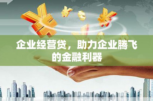 弋阳企业经营贷，助力企业腾飞的金融利器