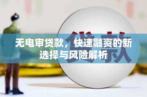 弋阳无电审贷款，快速融资的新选择与风险解析