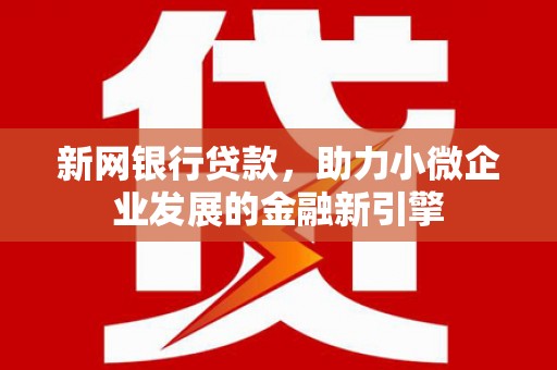 弋阳新网银行贷款，助力小微企业发展的金融新引擎