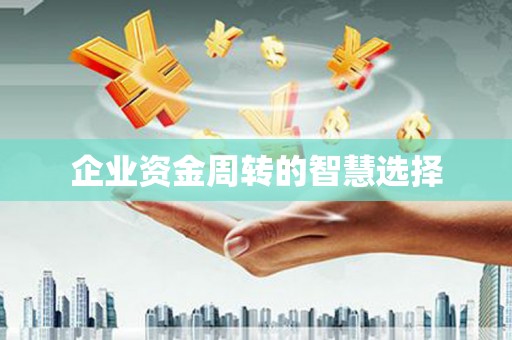 弋阳企业资金周转的智慧选择