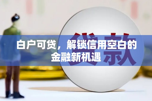 弋阳白户可贷，解锁信用空白的金融新机遇