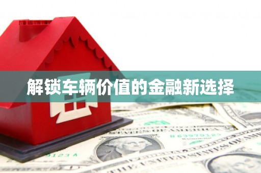 弋阳解锁车辆价值的金融新选择
