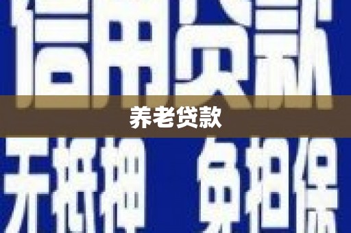 弋阳养老贷款