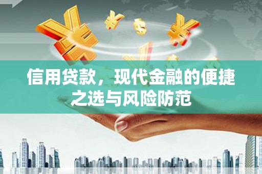 弋阳信用贷款，现代金融的便捷之选与风险防范