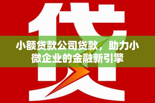 弋阳小额贷款公司贷款，助力小微企业的金融新引擎