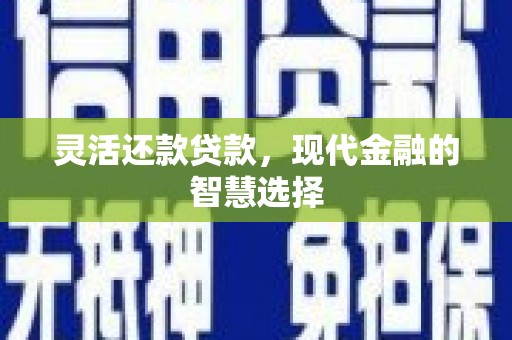 弋阳灵活还款贷款，现代金融的智慧选择