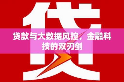 弋阳贷款与大数据风控，金融科技的双刃剑