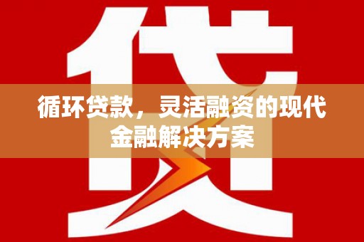 弋阳循环贷款，灵活融资的现代金融解决方案