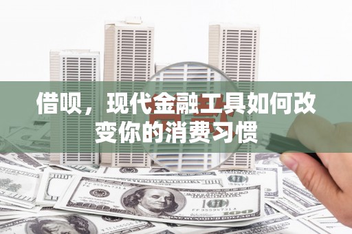 弋阳借呗，现代金融工具如何改变你的消费习惯