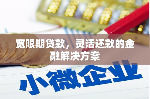 弋阳宽限期贷款，灵活还款的金融解决方案