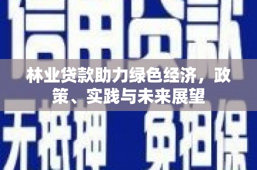 弋阳林业贷款助力绿色经济，政策、实践与未来展望