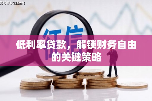 弋阳低利率贷款，解锁财务自由的关键策略