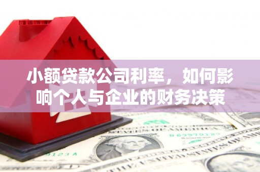 弋阳小额贷款公司利率，如何影响个人与企业的财务决策
