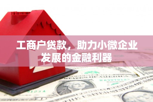 弋阳工商户贷款，助力小微企业发展的金融利器