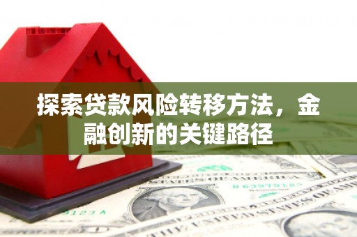 弋阳探索贷款风险转移方法，金融创新的关键路径