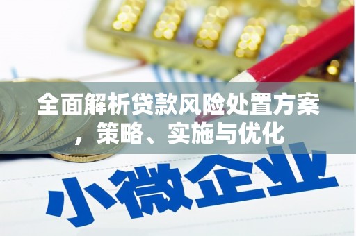 弋阳全面解析贷款风险处置方案，策略、实施与优化