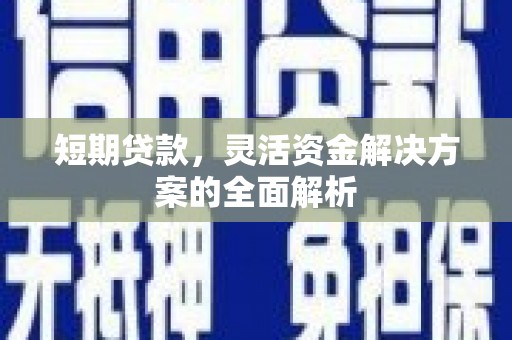 弋阳短期贷款，灵活资金解决方案的全面解析