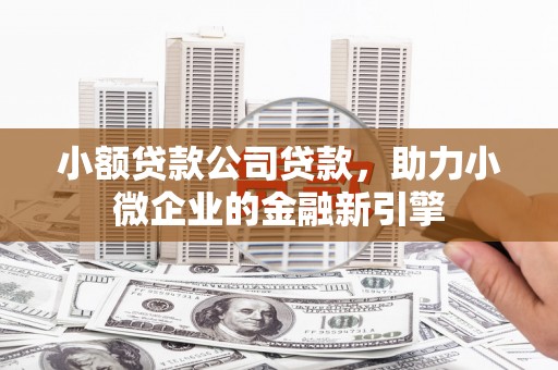 弋阳小额贷款公司贷款，助力小微企业的金融新引擎