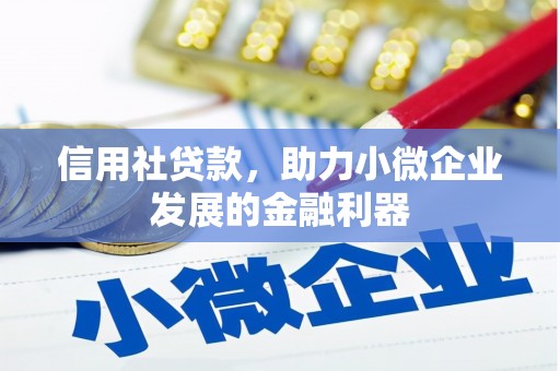 弋阳信用社贷款，助力小微企业发展的金融利器