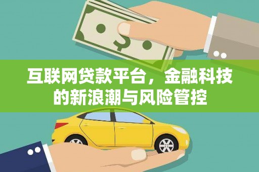弋阳互联网贷款平台，金融科技的新浪潮与风险管控
