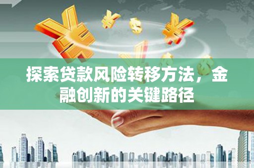 弋阳探索贷款风险转移方法，金融创新的关键路径